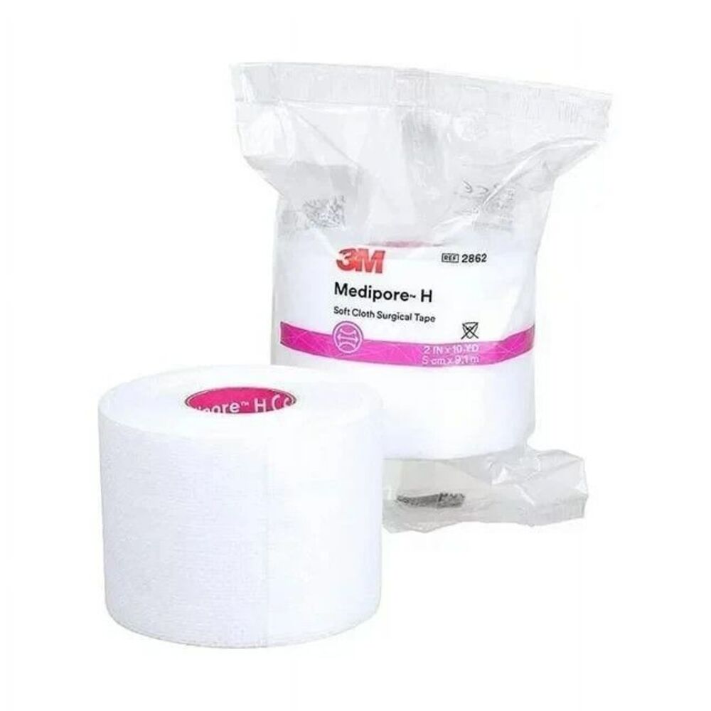 3M Medipur H Soft Cloth Surgical Tape 2" x 10 Yards Highly Adhesive Easy-Tear
